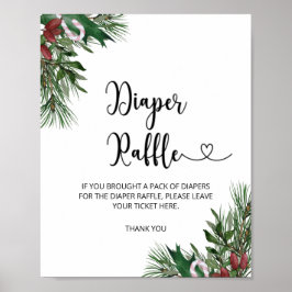 常緑冬おむつラッフル ポスター