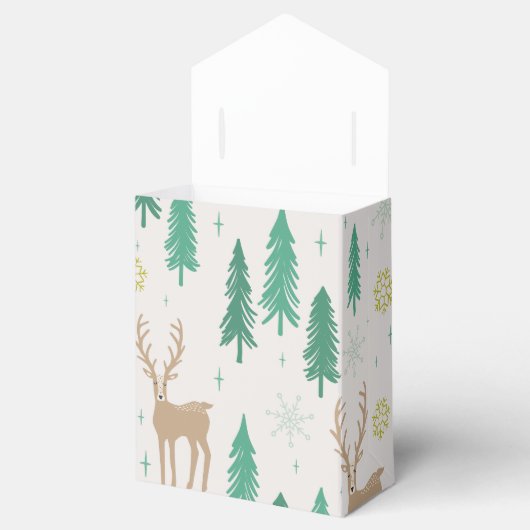 常緑冬の森のクリスマストナカイ フェイバーボックス (オープン)