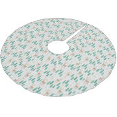 常緑冬の森のクリスマストナカイ ブラッシュドポリエステルツリースカート (アングル)