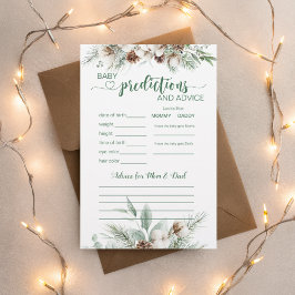 常緑冬ベビー予測とアドバイスカード