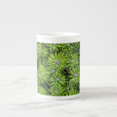 常緑枝 ボーンチャイナマグカップ (正面)