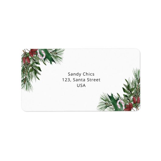 常緑枝 ラベル (正面)