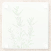 常緑植物性自然 ガラスコースター (裏面)