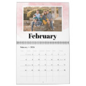 常緑樹が家族の写真を作成 カレンダー (2月 2026)