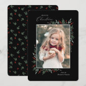 常緑樹と果実 (正面/裏面)