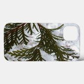 常緑樹の枝の上の雪 Case-Mate iPhoneケース (裏面 (横))