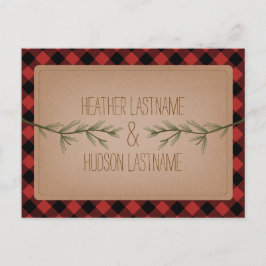 常緑樹の枝は素朴日付を保存する 案内ポストカード