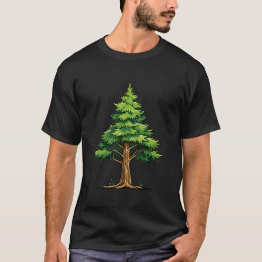 常緑樹の森 Tシャツ (正面)