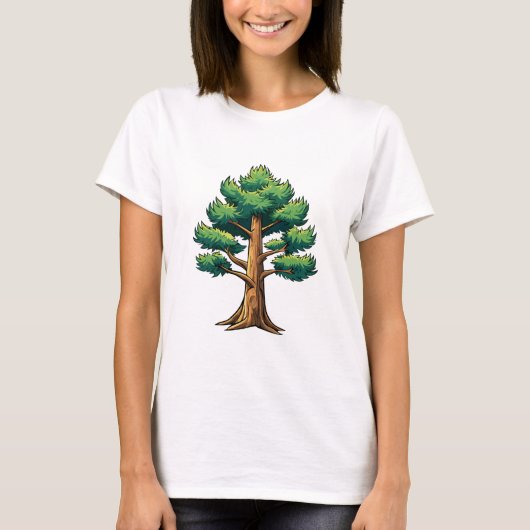 常緑樹の森 Tシャツ (正面)