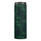 常緑樹の素朴な緑色の黒 タンブラー (裏面)