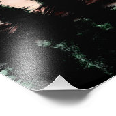 常緑樹を伴う非現実的な山水 フォトプリント            (角)