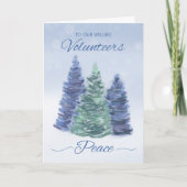 常緑樹を使って平和を祈る カード (正面)