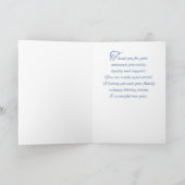 常緑樹を使って平和を祈る カード (内部)