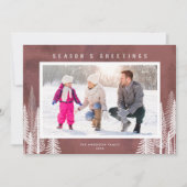 常緑樹シーズンの挨拶の写真 シーズンカード (正面)