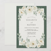 常緑樹ユーカリの結婚式 招待状 (正面/裏面)