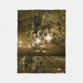 常緑樹林 |オレゴン海岸 フリースブランケット (正面)