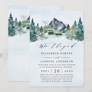 常緑樹素朴の結婚飛躍 招待状