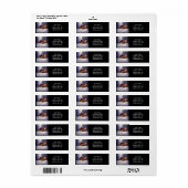 常緑樹素朴間の神秘的なログキャビン ラベル (フルシート)