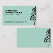 常緑樹 |緑のテクスチャ背景 名刺 (正面/裏面)