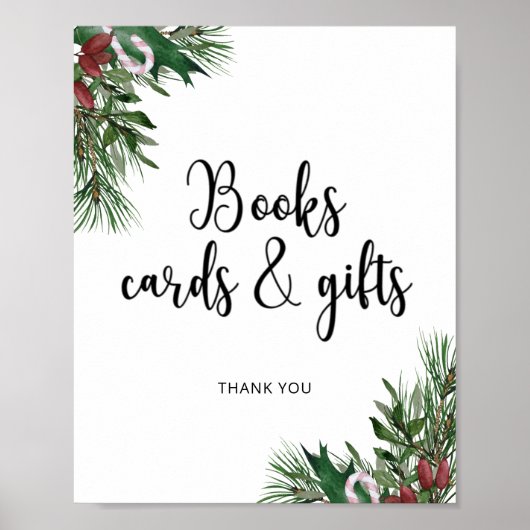 常緑樹 BOOKS CARDS AND GIFTS ポスター (正面)