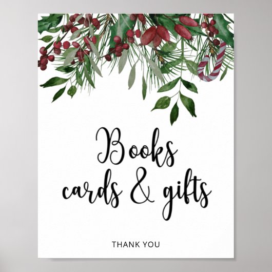 常緑樹 BOOKS CARDS AND GIFTS  ポスター (正面)