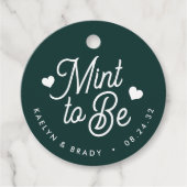 常緑樹 | Mint to パーソナライズされた Be結婚's フェイバータグ (正面)