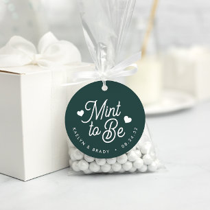 常緑樹 Mint to パーソナライズされた Be結婚's フェイバータグ
