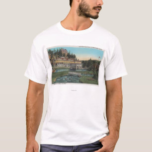 常緑樹、Troutdaleの共同ホテル、くまの入り江 Tシャツ