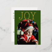 常緑純粋な喜び 箔シーズンポストカード (正面/裏面)