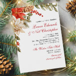 常緑花冬の結婚式 招待状<br><div class="desc">常緑花冬の結婚式招待状。一致する項目が使用可能。</div>