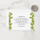 常緑葉サンキューカード ノートカード (正面/裏面インサイチュ)