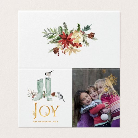 常緑 - 冬の木々の中でクリスマスの写真 (外部フラット)