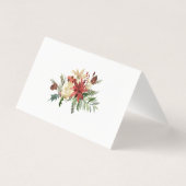 常緑 - 冬の木立のクリスマス写真 (裏面)