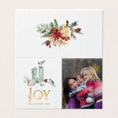 常緑 - 冬の木立のクリスマス写真 (外部フラット)