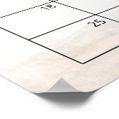 常緑 推定出産日カレンダー ポスター (角)