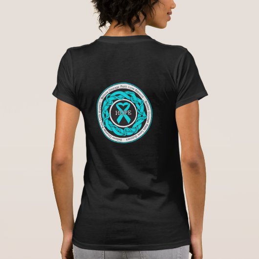 常習の回復希望によって絡み合わせるリボン Tシャツ (裏面)
