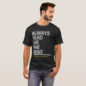 常読にプリント素晴らしの発表 Tシャツ (正面フル)