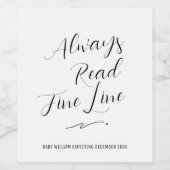 常読にプリント素晴らしベビーの発表 ワインラベル (シングルラベル)