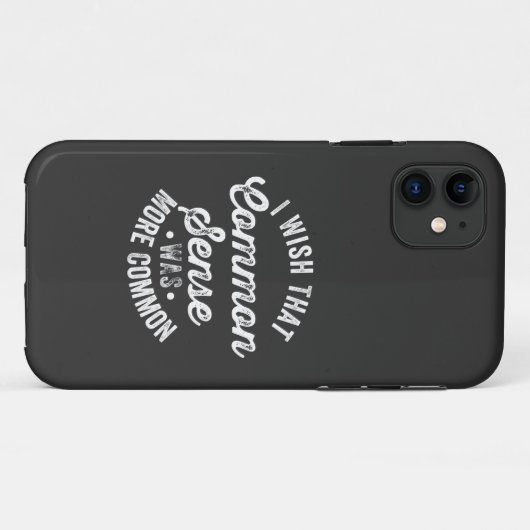 常識がもっと一般的だったらいいのにと思う Case-Mate iPhoneケース (裏面(横))