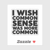 常識がもっと一般的だったらいいのに シール (シート)