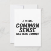 常識がもっと当たり前の贈り物だったらおもしろいよかった サンキューカード (正面)