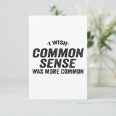 常識がもっと当たり前の贈り物だったらおもしろいよかった サンキューカード (スタンド正面)