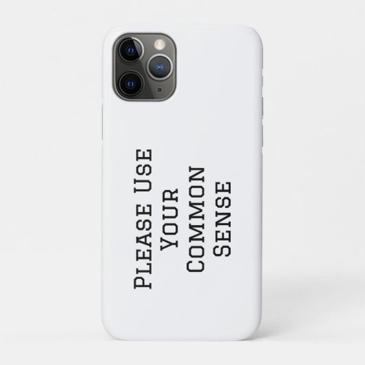 常識で考えてください Case-Mate iPhoneケース (裏)