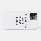 常識で考えてください Case-Mate iPhoneケース (裏面(横))