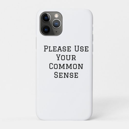 常識で考えてください Case-Mate iPhoneケース (裏)