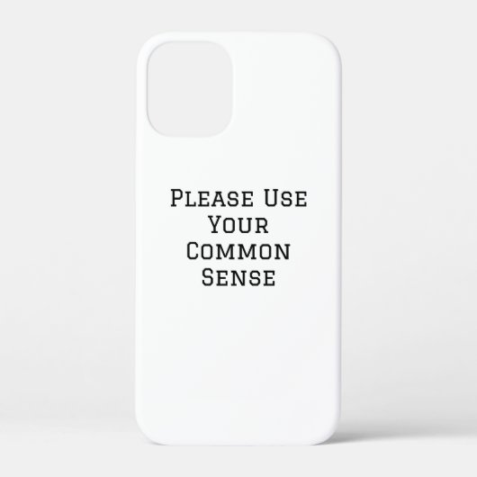 常識で考えてください Case-Mate iPhoneケース (裏面)