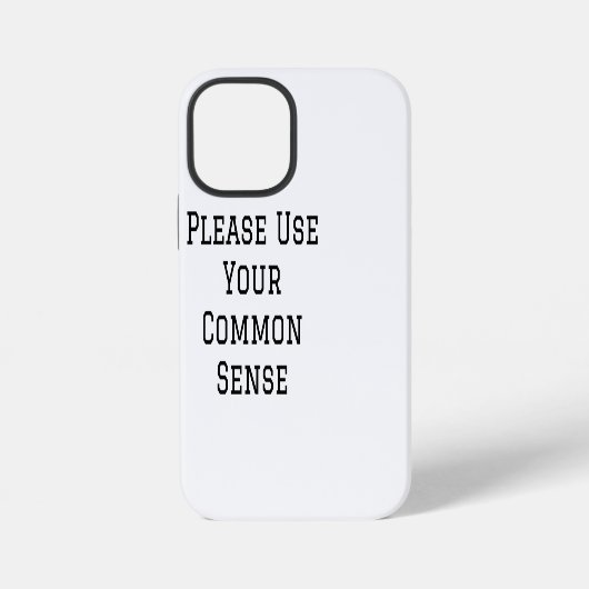 常識で考えてください iPhoneケース (裏面)