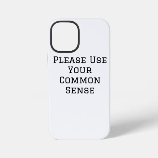 常識で考えてください iPhoneケース (裏面)