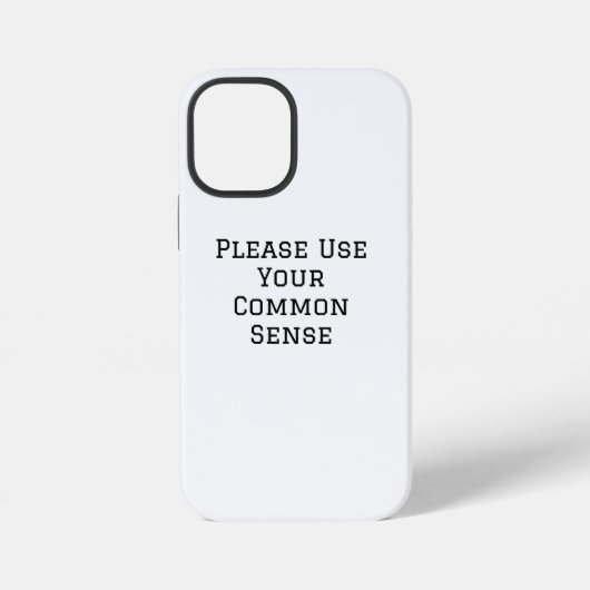 常識で考えてください iPhoneケース (裏面)