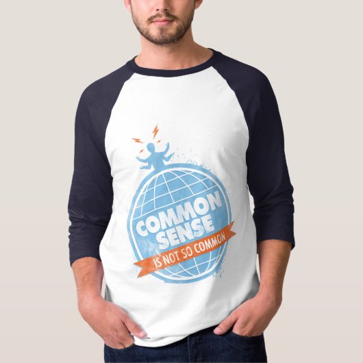 常識はあまり共通ではないです Tシャツ (正面)